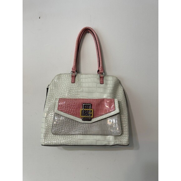 GUESS VEGAN LEATHER LARGE SACHEL/shoulderbag - Picture 1 of 9